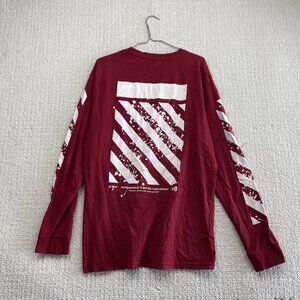 Urban Heritage Long sleeve T-shirt Sz L Graffiti Graphic Off-white Style Boots*